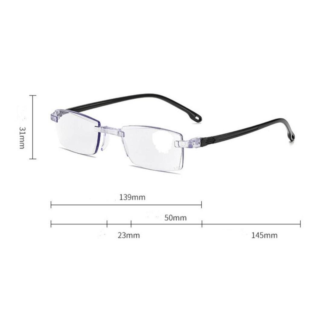 【8本】+1.0～4.0度数自動調整バイフォーカル ピントグラス 老眼鏡遠近両用