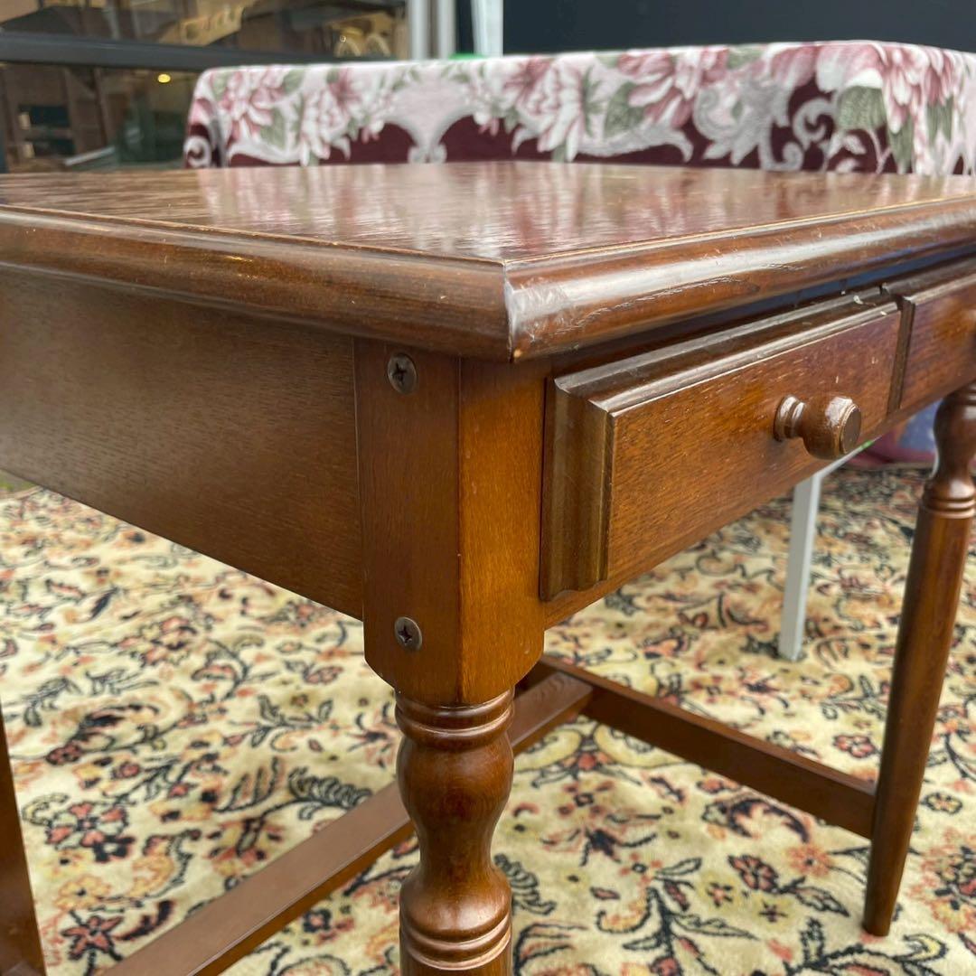 木製パーソナルデスク　アンティーク調