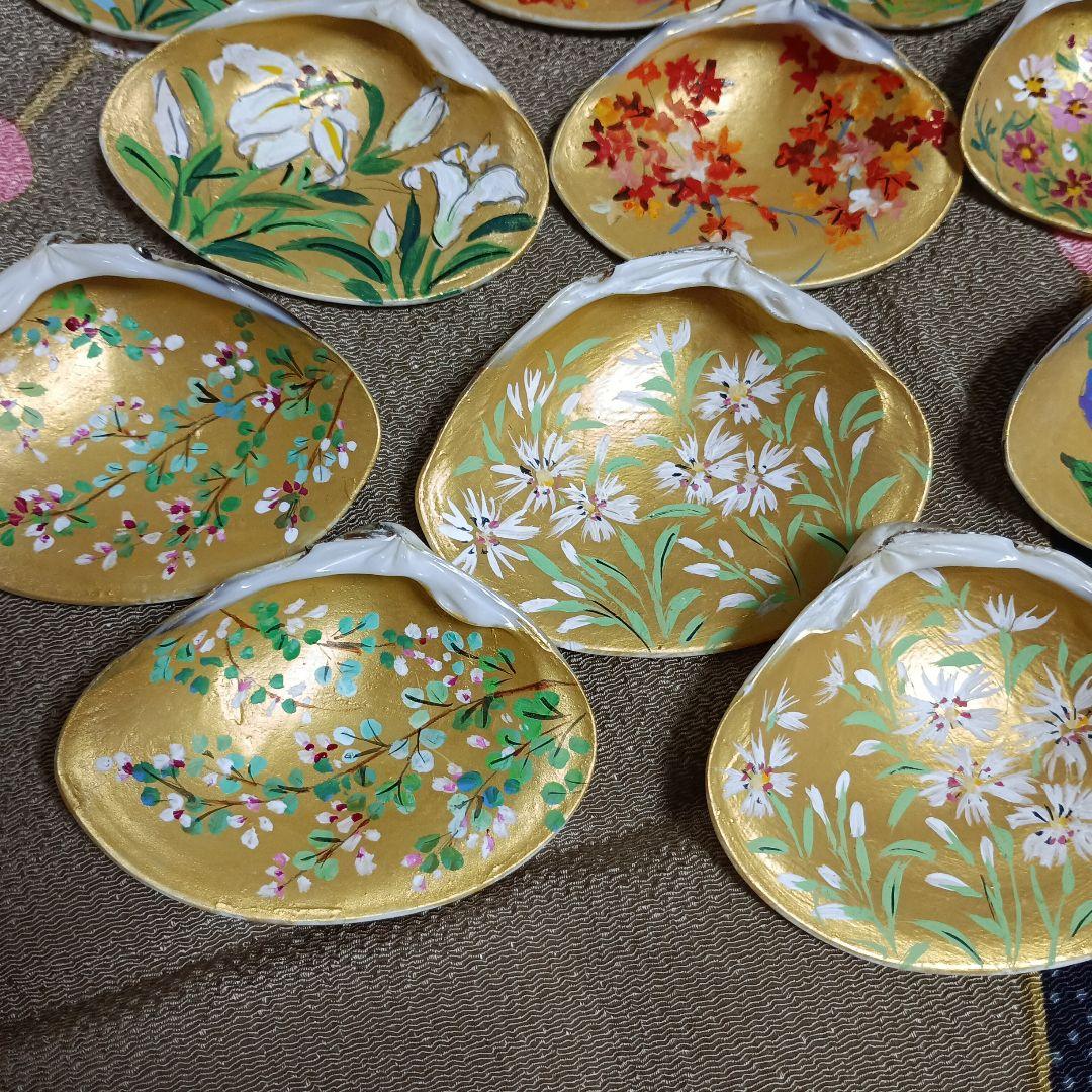 江戸友禅　貝合わせ　 7組セット