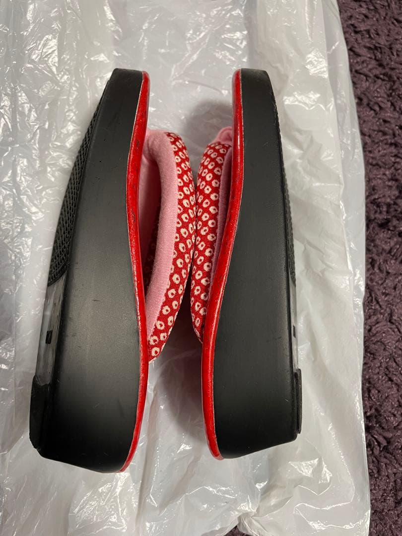 キャサリンコテージ　七五三　着物　草履　足袋　３歳　100サイズ　赤　ピンク