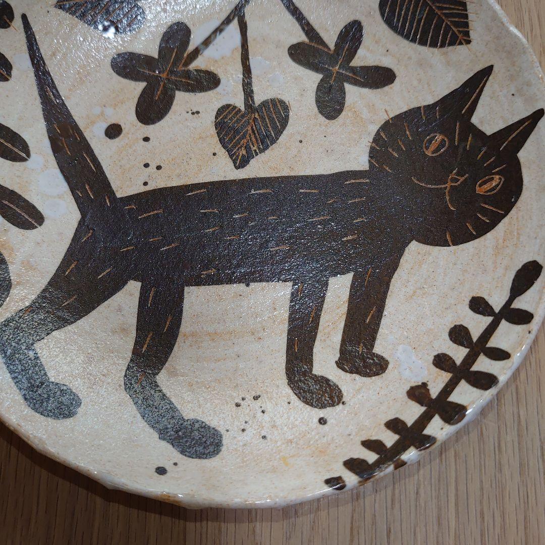 鹿児島睦さん　プレート　ネコ