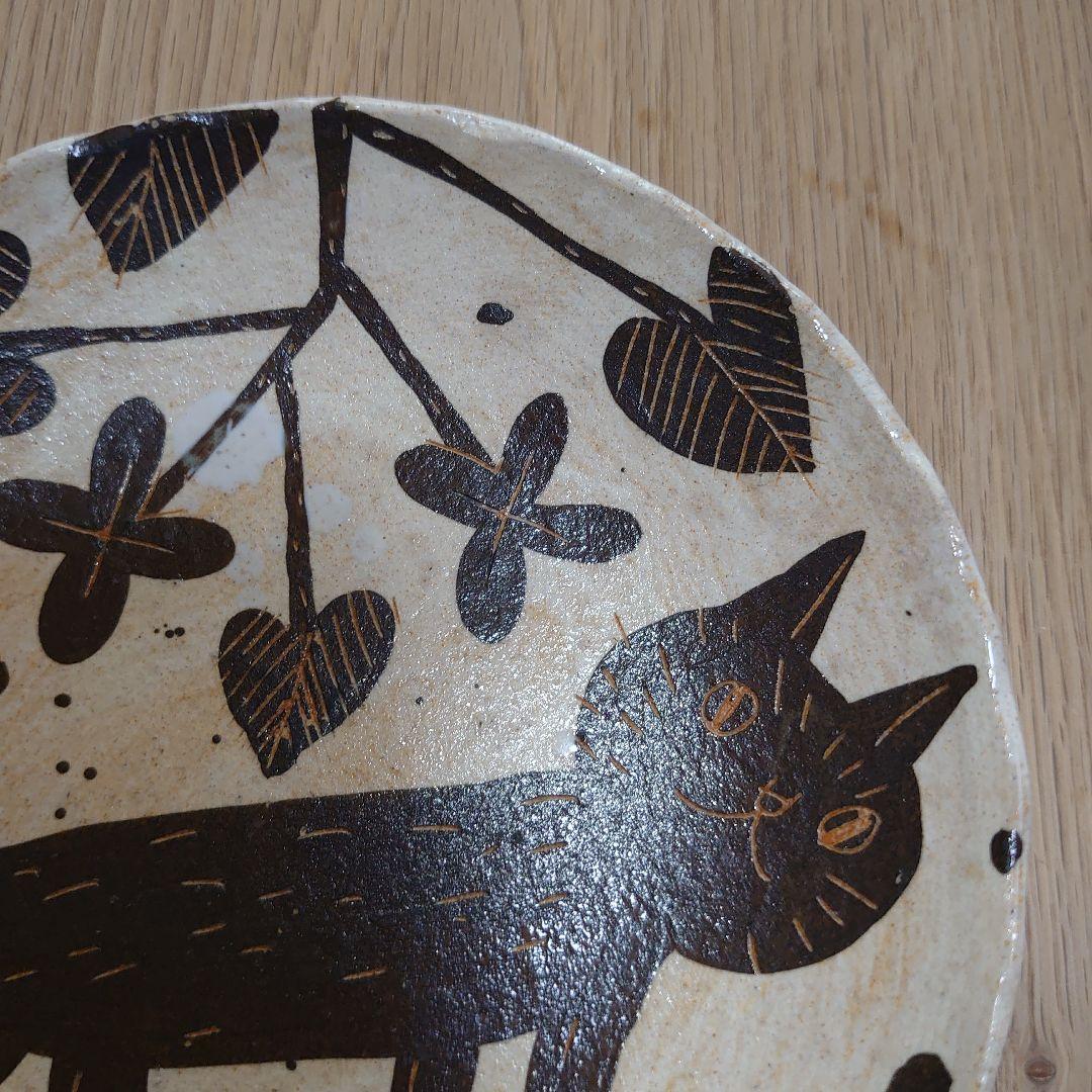 鹿児島睦さん　プレート　ネコ