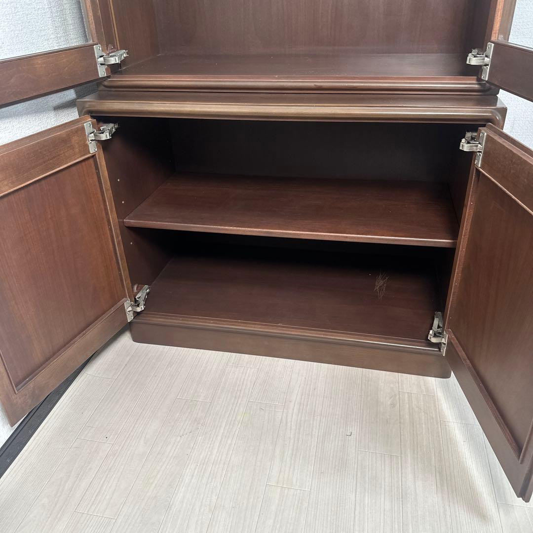 訳あり】カリモク ドマーニ 希少品 飾り棚 キュリオケース 本棚 i4