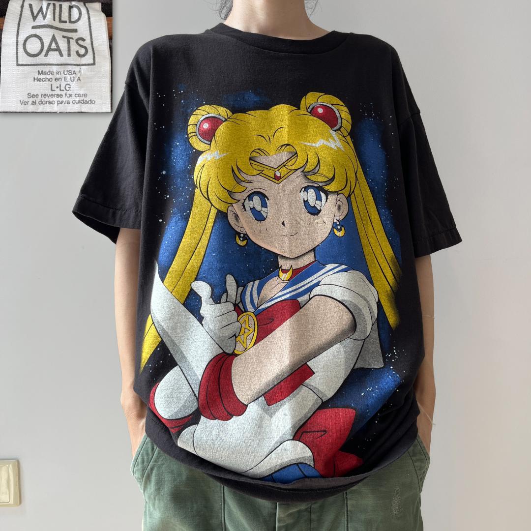GF829 Tシャツ 美少女戦士セーラームーン ブートレグ アニメ 両面