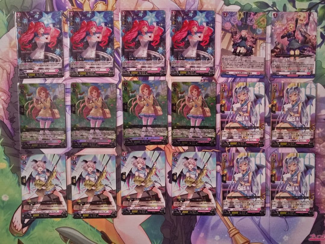 ヴァンガード　ミチュ　デッキ　パーツ・スリーブ付き