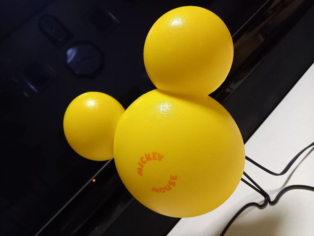 レア 1980's ポストモダン サンキョー イエロー ミッキーマウス ランプ