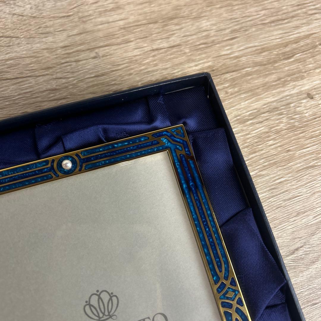 希少☆MIKIMOTOフォトフレーム クリスタルラッカー パール