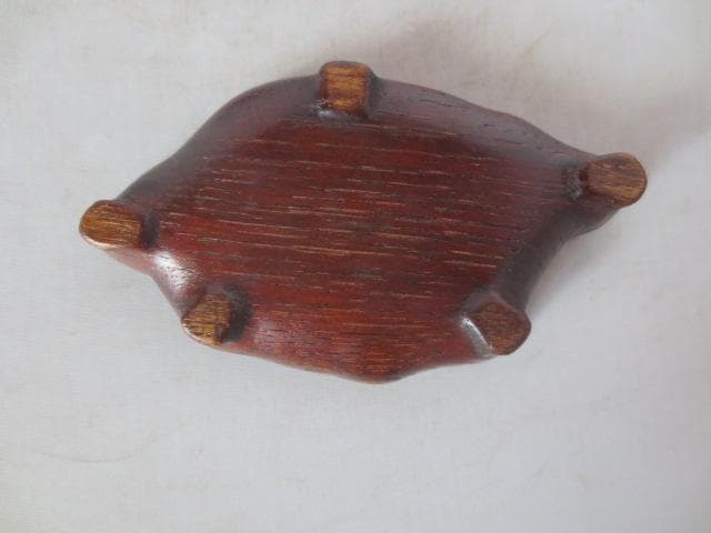 【艸】 R7/08/18-1　加茂川石　巌上溜まり石　幅11.5㎝　水石