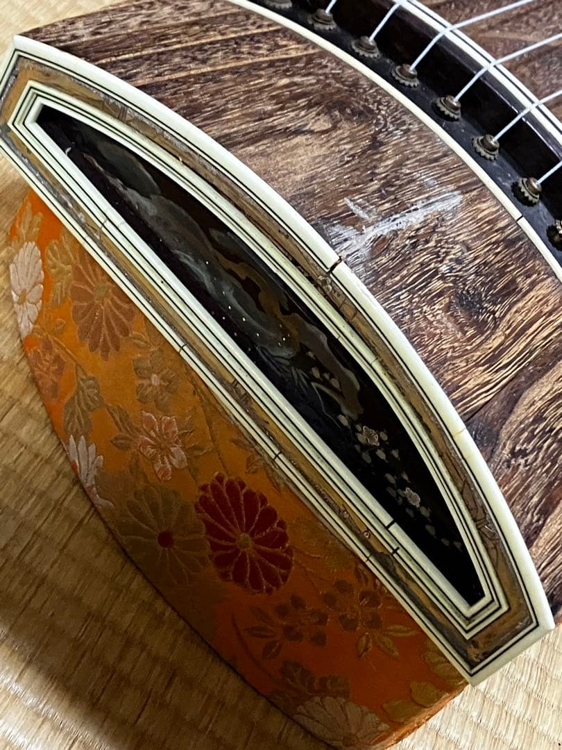 箏セット　口前装飾割れ　送料込み