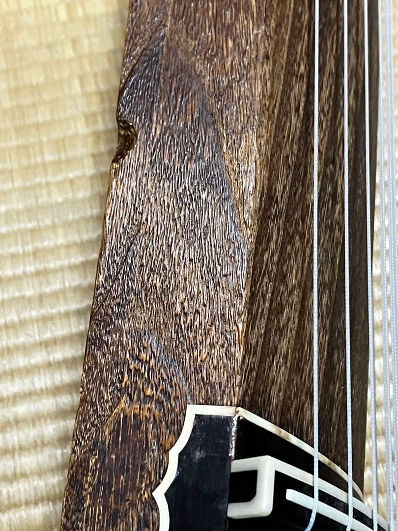 箏セット　口前装飾割れ　送料込み