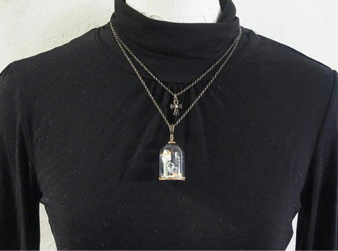 ハロウィン お墓＆オバケ ネックレス - メルカリ