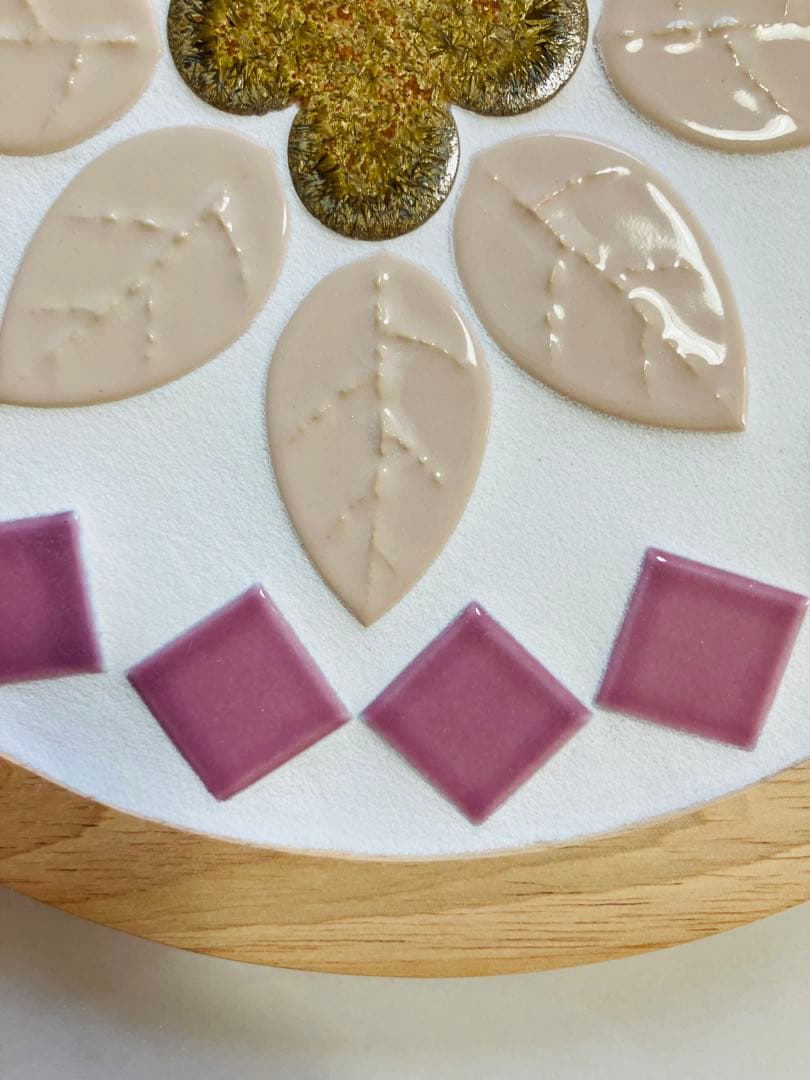 ❁⃘flowerタイルトレー《hanayuki》