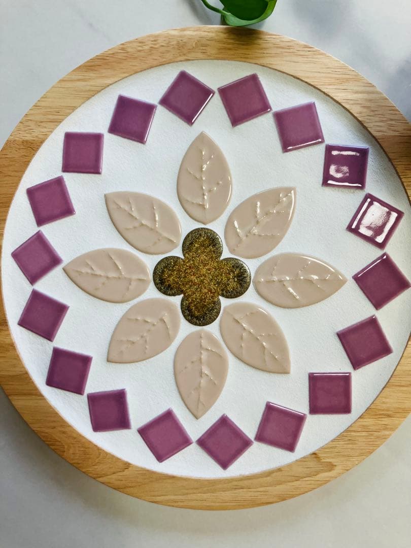 ❁⃘flowerタイルトレー《hanayuki》