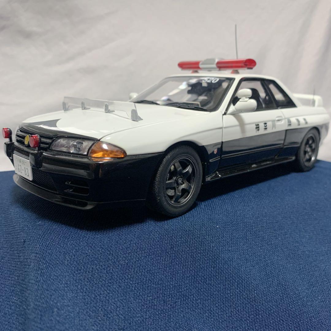 オートアート 1/18 神奈川県警スカイラインGTRパトカー(R32) - メルカリ