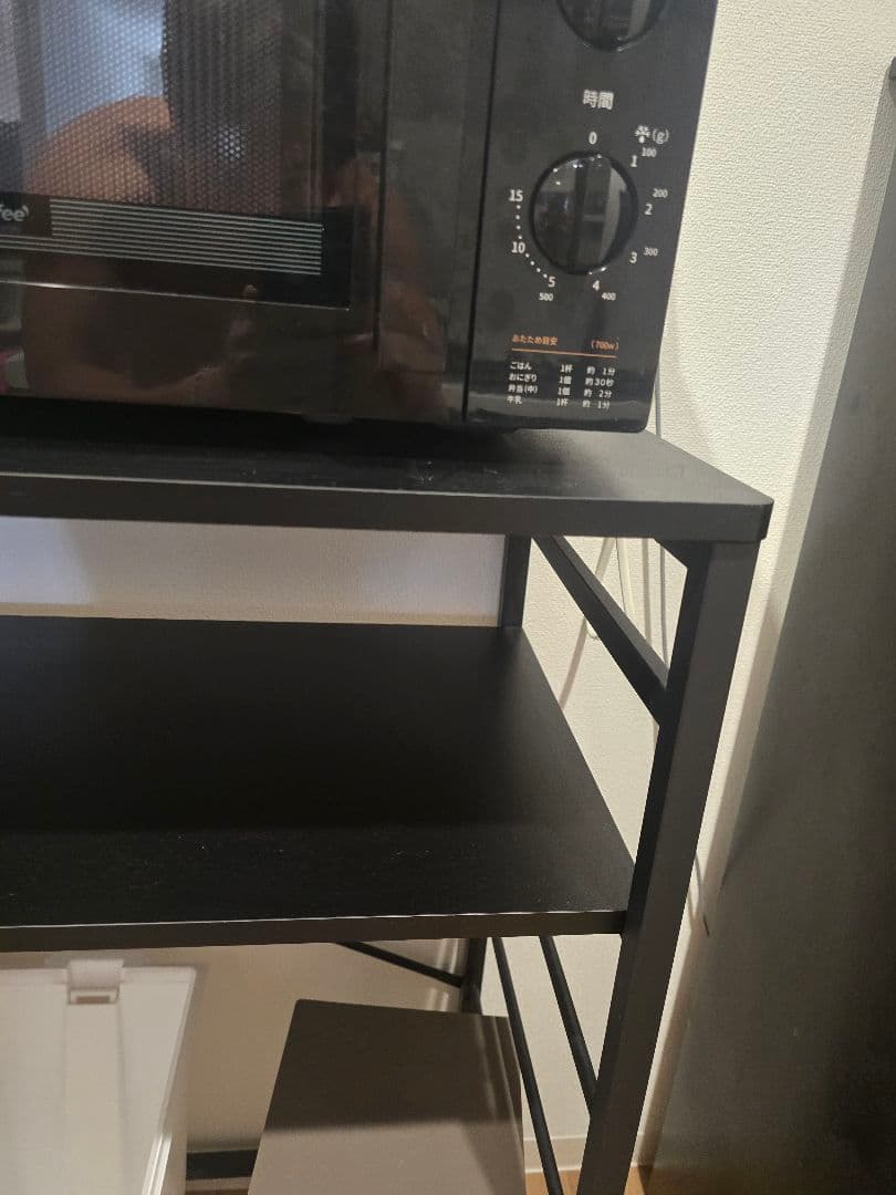 ブラックスチール製キッチンラック