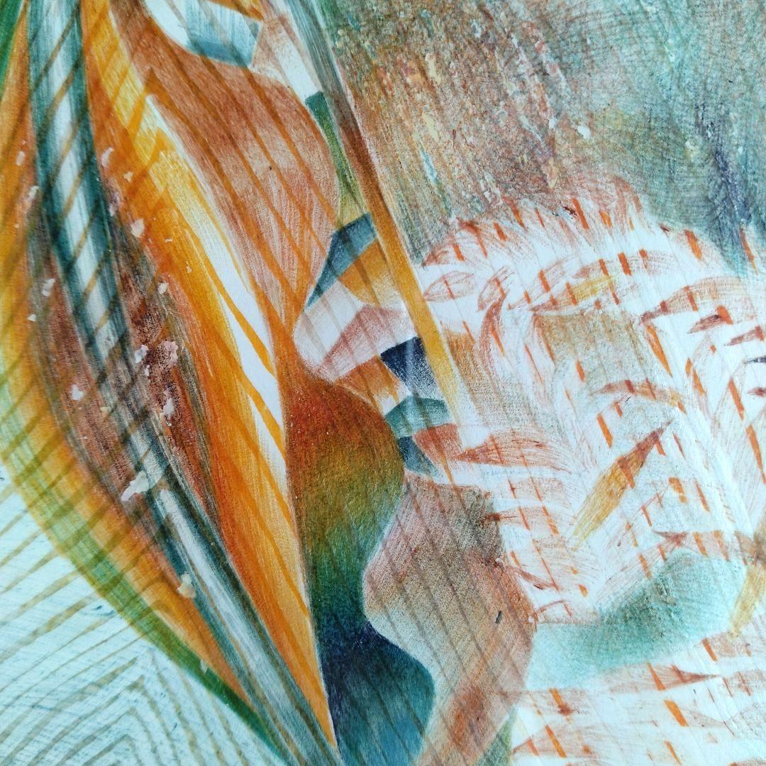 ♪絵画　カラフル　アート　虹　ハンドメイド　オリジナル　ペン画　抽象画