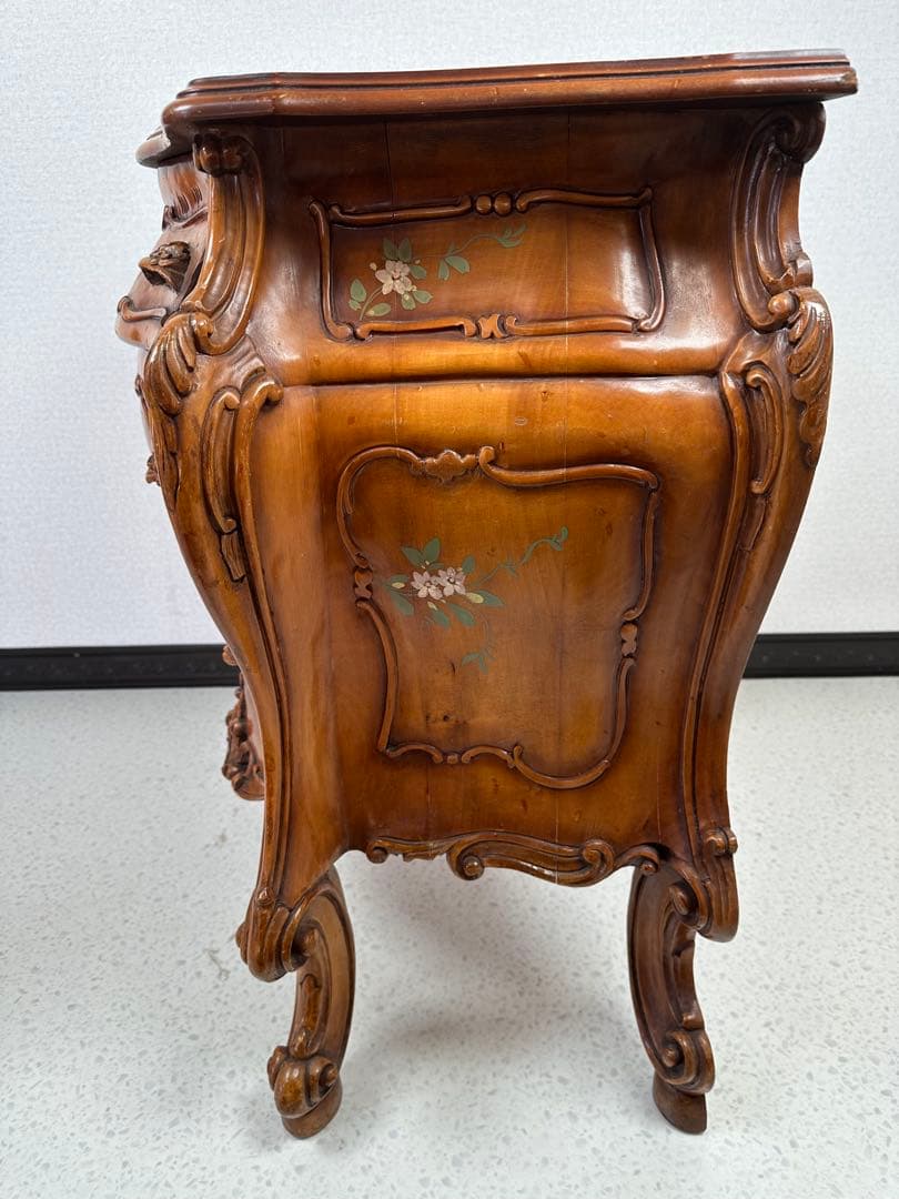 イタリア製 ナイトテーブル ロココ調 コンソール 管理No.※i4※