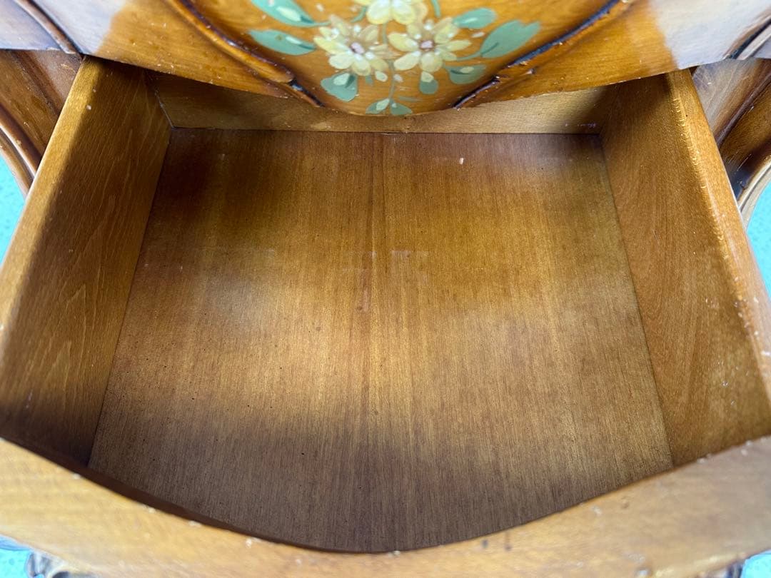 イタリア製 ナイトテーブル ロココ調 コンソール 管理No.※i4※