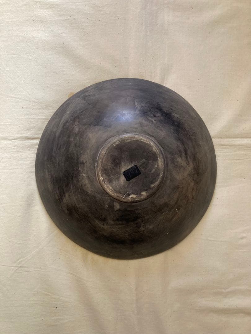 アフリカ柄フル-ツ皿(手書きハンドメイド)