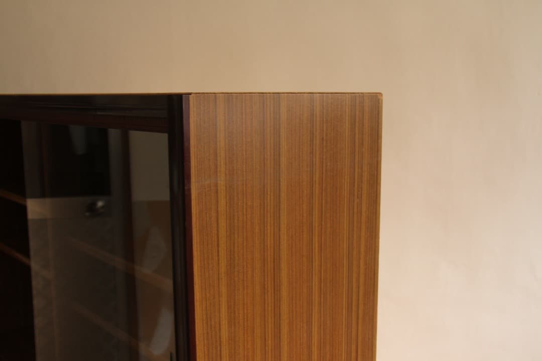 ガラス棚　本棚　収納棚　レトロ家具　古道具　古家具　ビンテージ