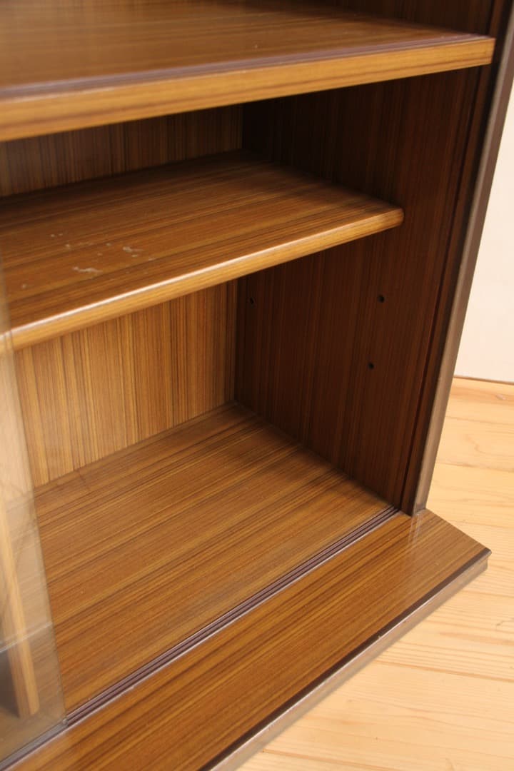 ガラス棚　本棚　収納棚　レトロ家具　古道具　古家具　ビンテージ