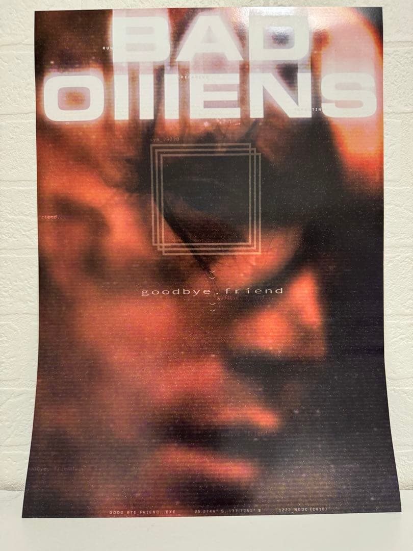 サイン付）Bad Omens Goodbye, Friend Tour VIP Bad OmensのGoodbye