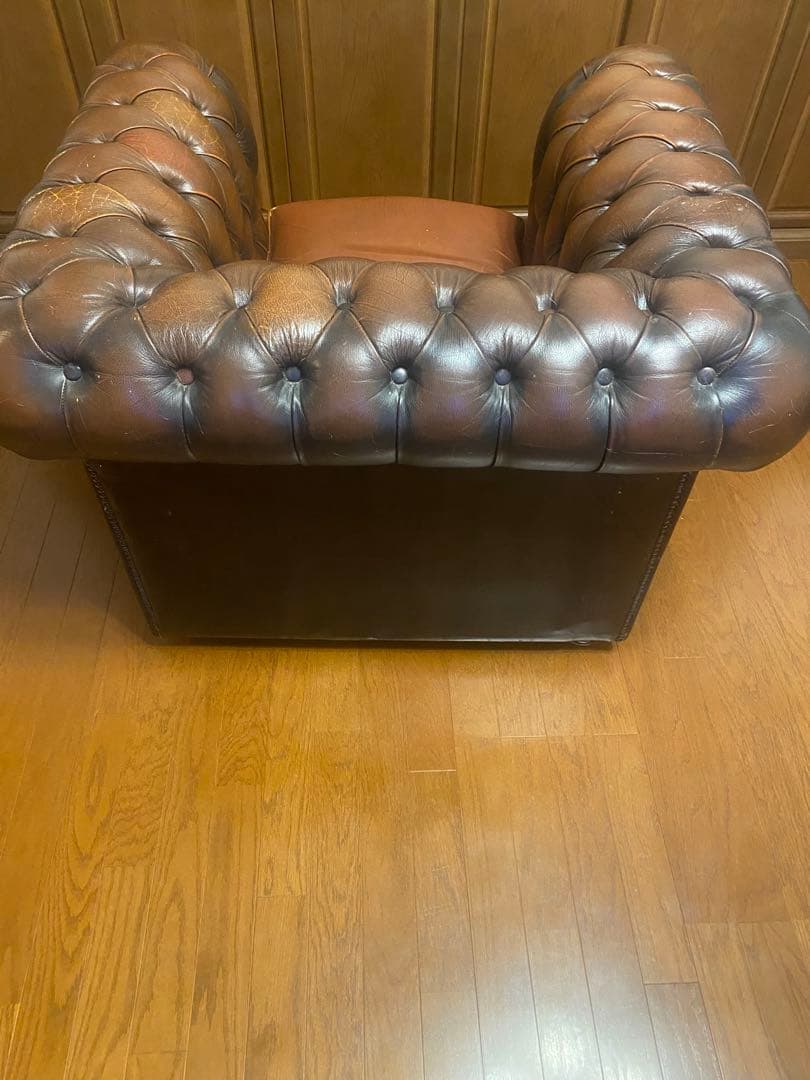 アンティーク　チェスターフィールドソファ　1人掛け