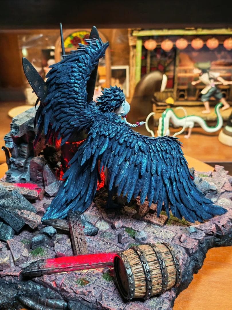 ハウルの動く城 戦火の中の抱擁 樹脂 彫刻 フィギュア