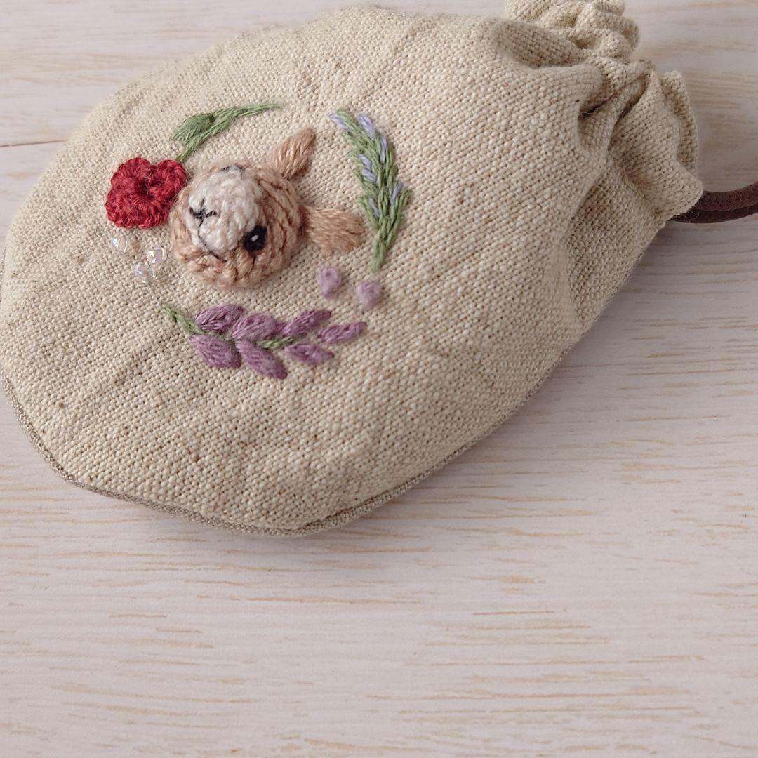 ちっちゃな巾着サシェ／詰替タイプ【うさことポプリのお花】