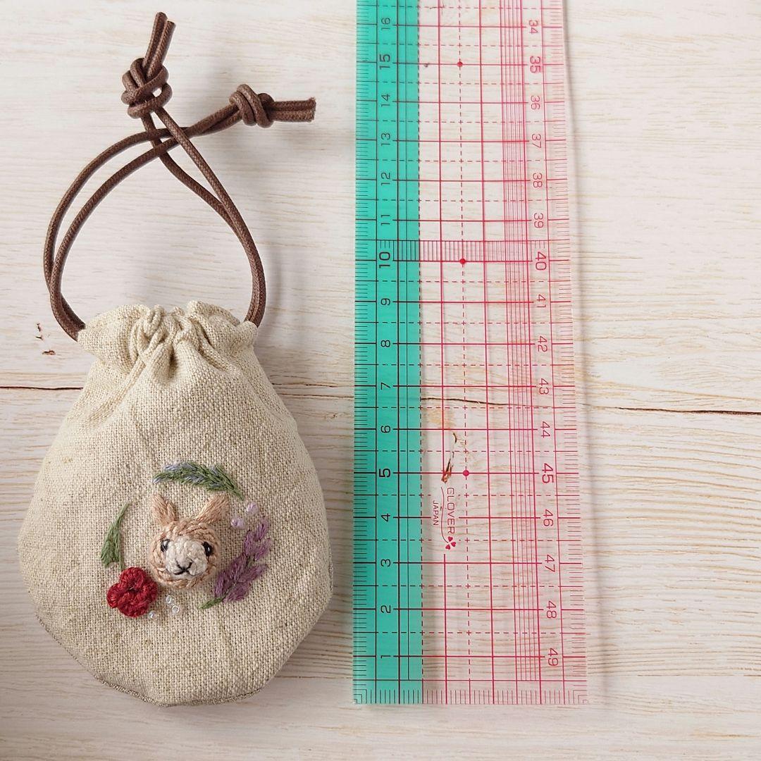 ちっちゃな巾着サシェ／詰替タイプ【うさことポプリのお花】