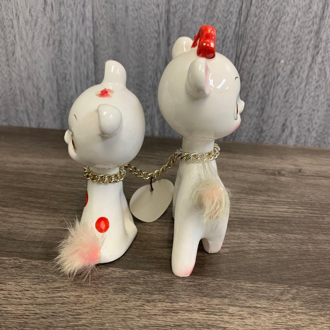 m091701m 内藤ルネ　バンビ　置物　インテリア　陶器　昭和レトロ