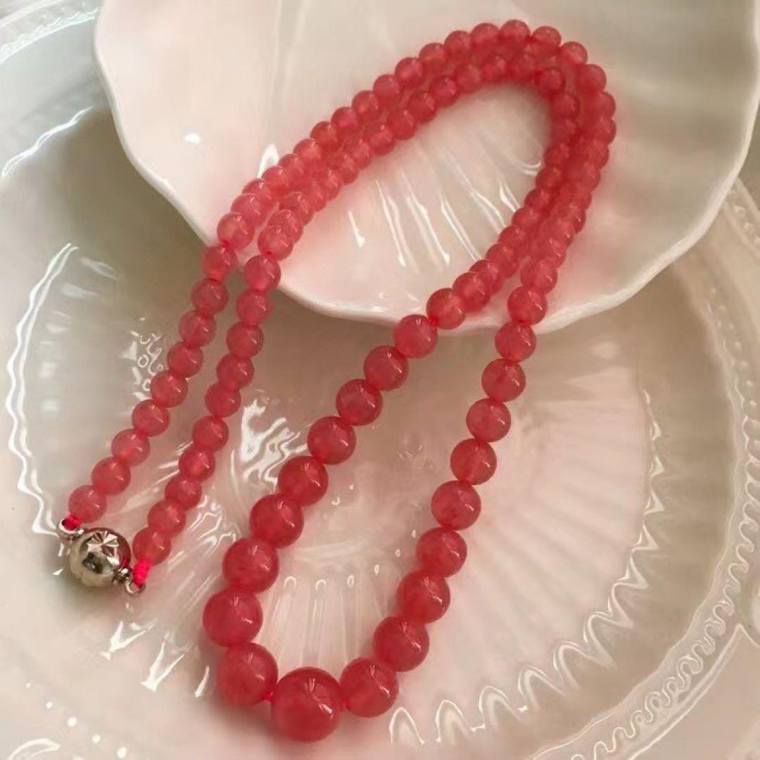 ⭐︎【高級】天然 インカローズ  ネックレス 34g