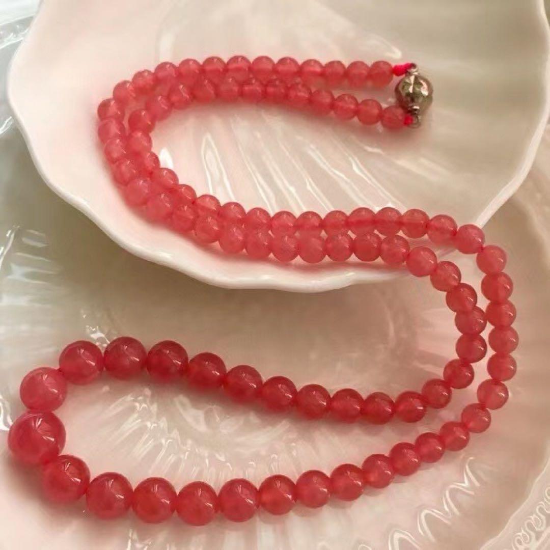 ⭐︎【高級】天然 インカローズ  ネックレス 34g