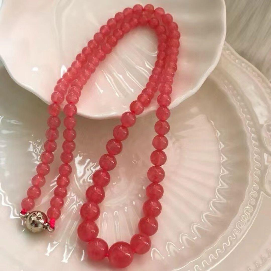 ⭐︎【高級】天然 インカローズ  ネックレス 34g