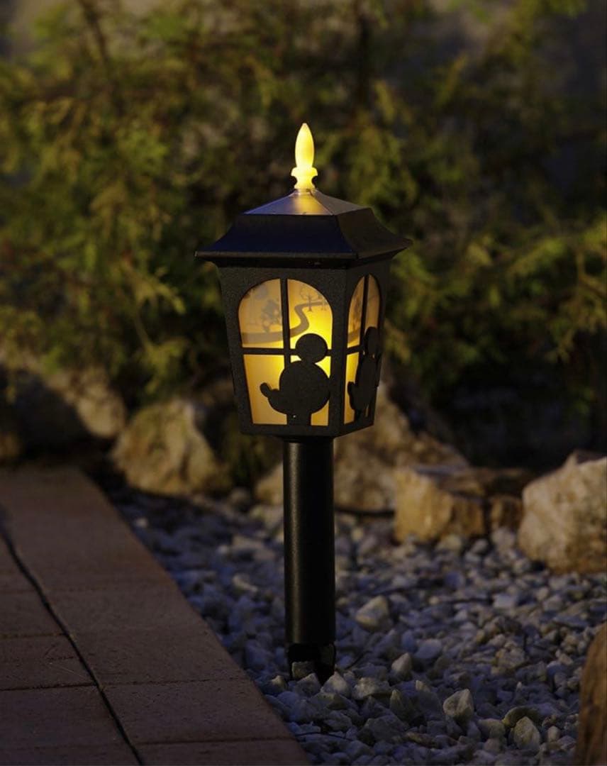 Disney ミッキー　ランタン　ガーデン　ソーラーライト シルエットストーリー