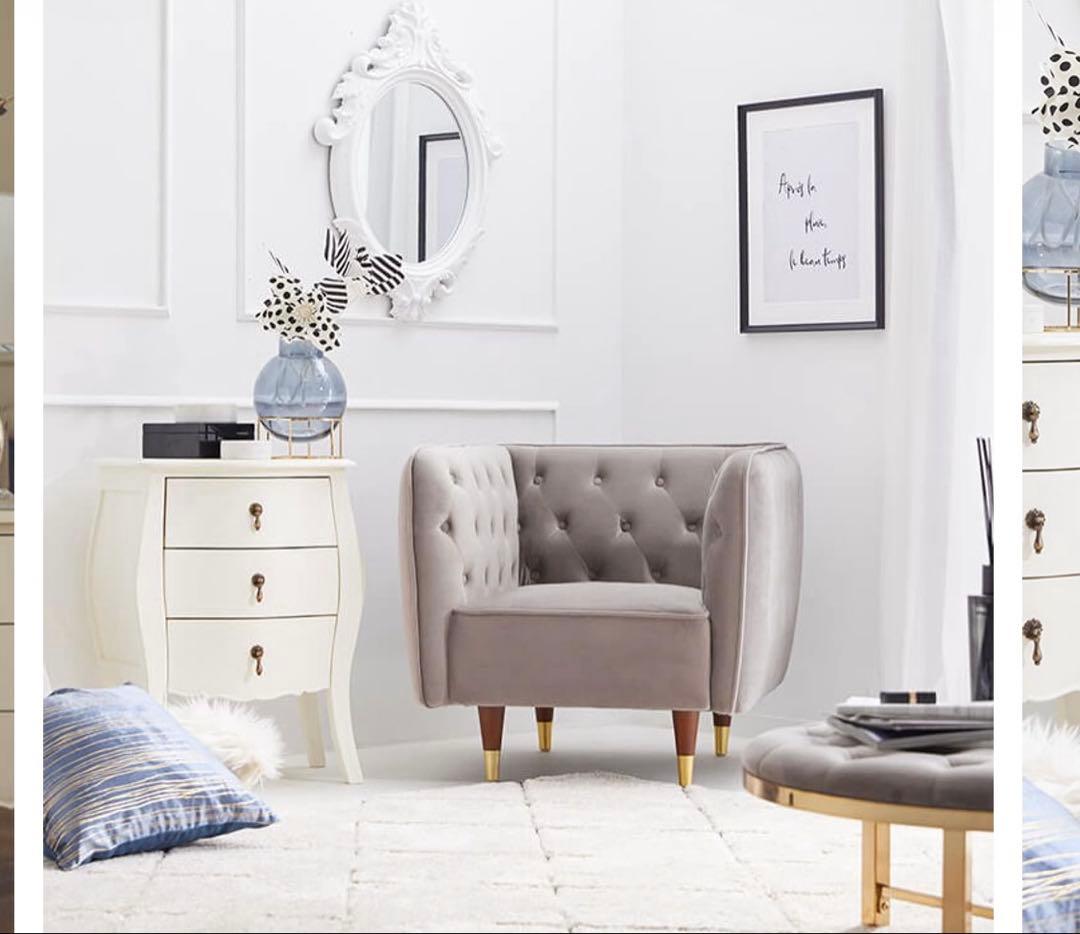 LOWYA ロウヤ　ソファ　ベルベット調