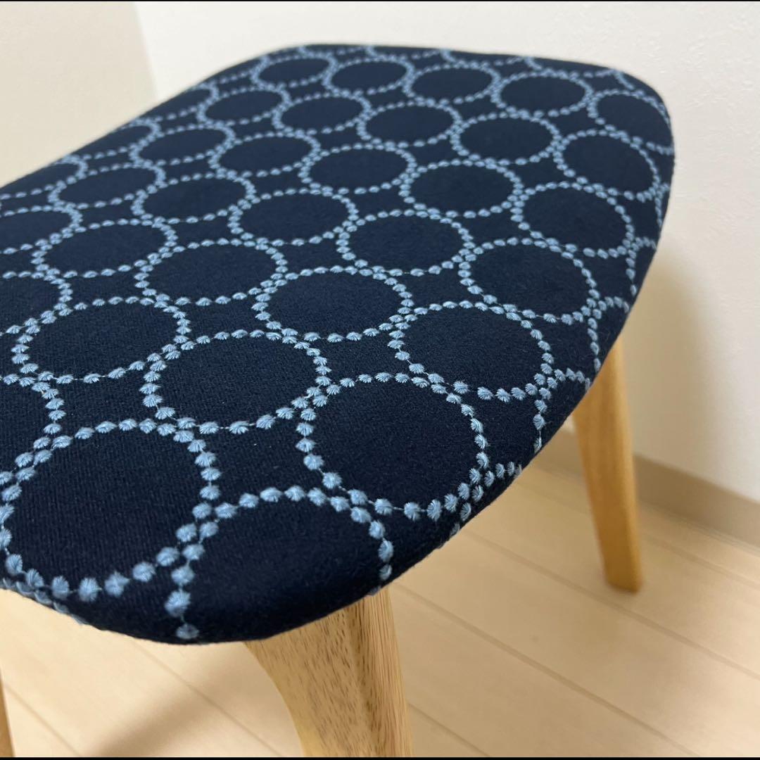 ミナペルホネン スツール タンバリン 細脚 【新インディゴ】 オットマン 椅子