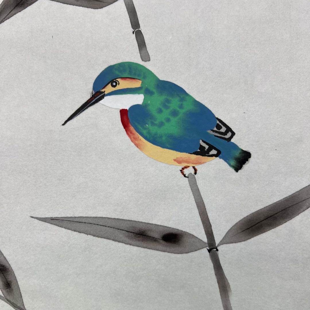 4123 井上秀峰 「四季花鳥之絵」 共箱 肉筆 四幅対 絹本 日本画 掛軸