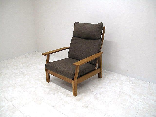 展示品　木馬舎 オーク無垢材イージーチェア 　1人掛けソファ　パーソナルチェア