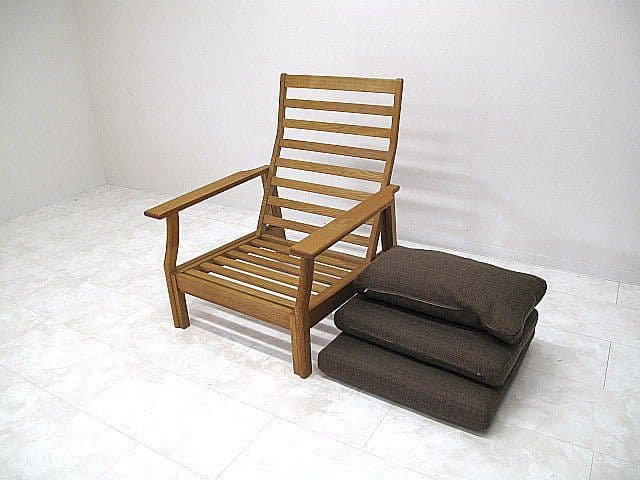 展示品　木馬舎 オーク無垢材イージーチェア 　1人掛けソファ　パーソナルチェア