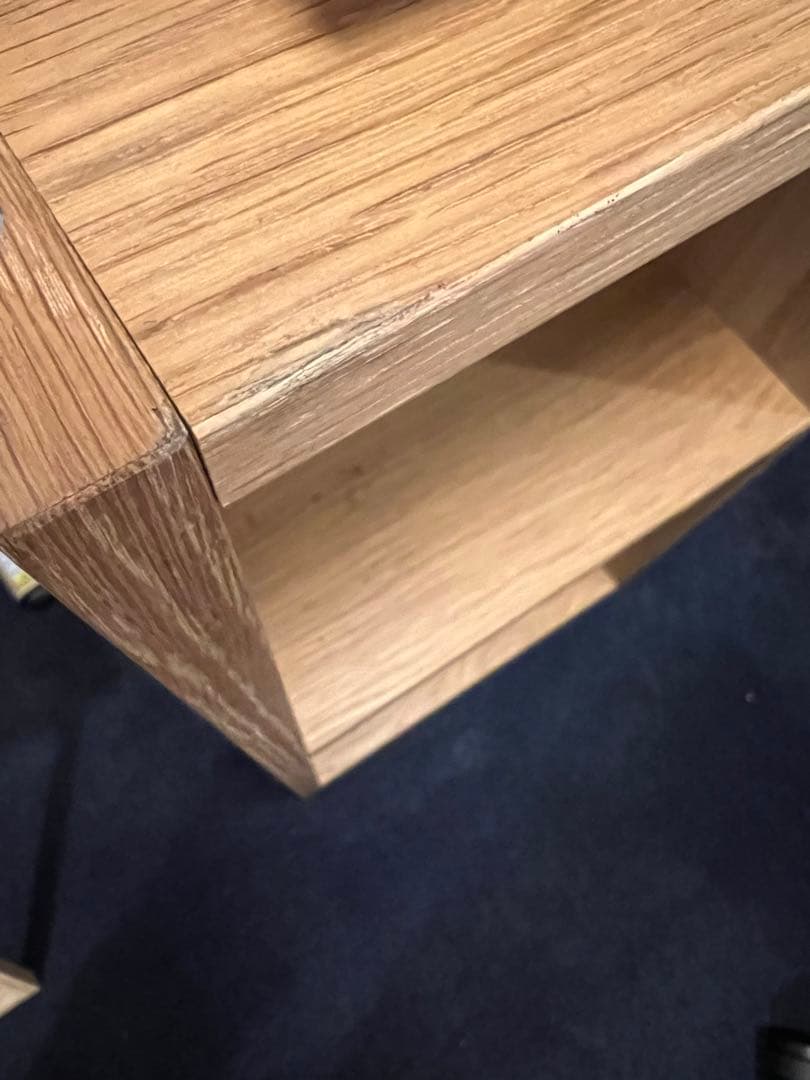 【組立済】スタッキングシェルフ・2段・オーク材