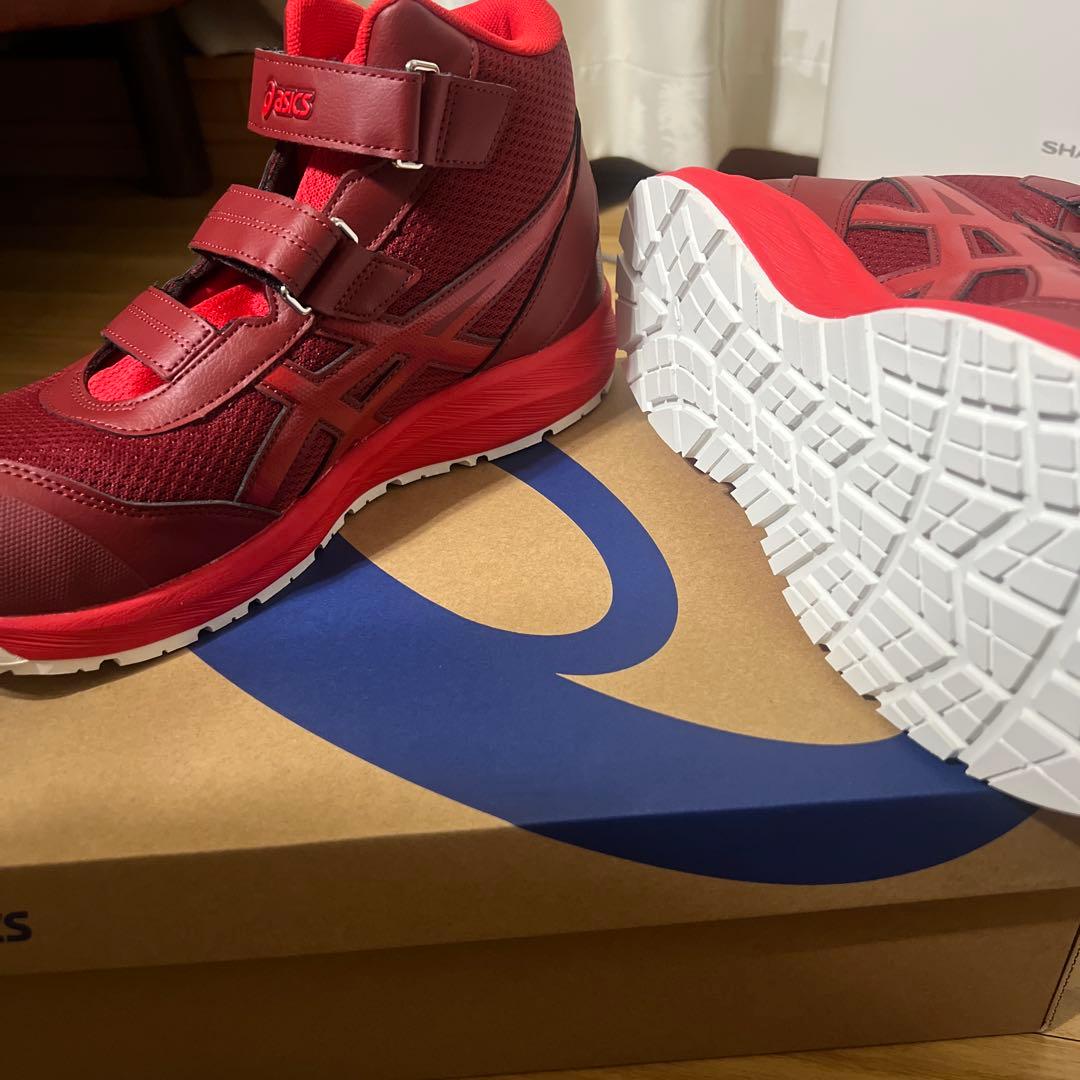 【週末セール！日曜日まで！！】【新品未使用】アシックス 安全靴27.5cmレッド