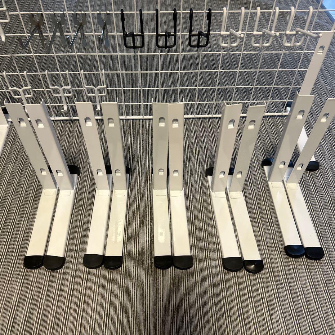 ワイヤーネット用フック25個 ワイヤーネット用スタンド6組