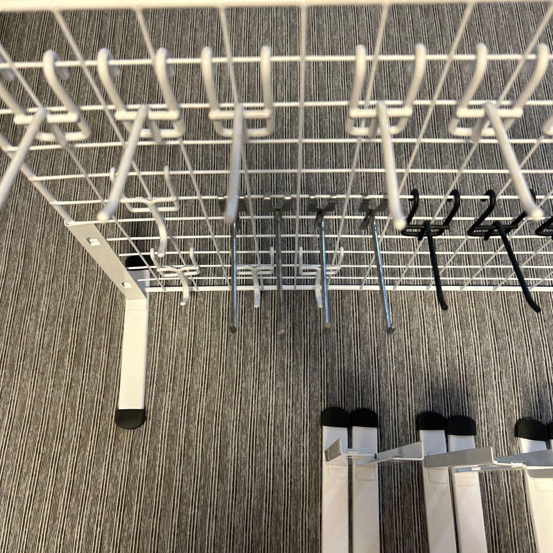 ワイヤーネット用フック25個 ワイヤーネット用スタンド6組