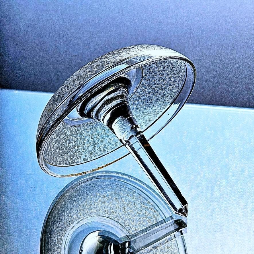 金彩オールドバカラ 青海波エッチングのリングホルダー 晴海商店 19世紀後半