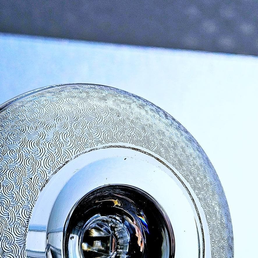 金彩オールドバカラ 青海波エッチングのリングホルダー 晴海商店 19世紀後半