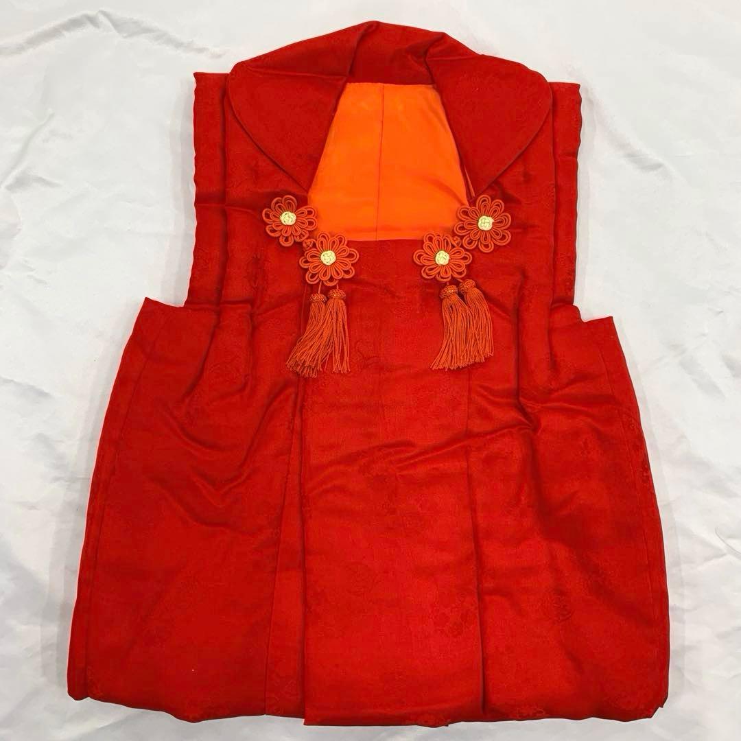 504agu6□七五三 三歳 女の子 着物&被布□状態良好