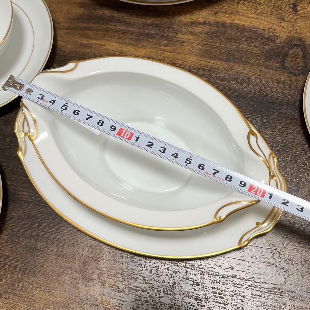 【未使用】Noritake ホワイト ゴールドライン 食器セット　48皿