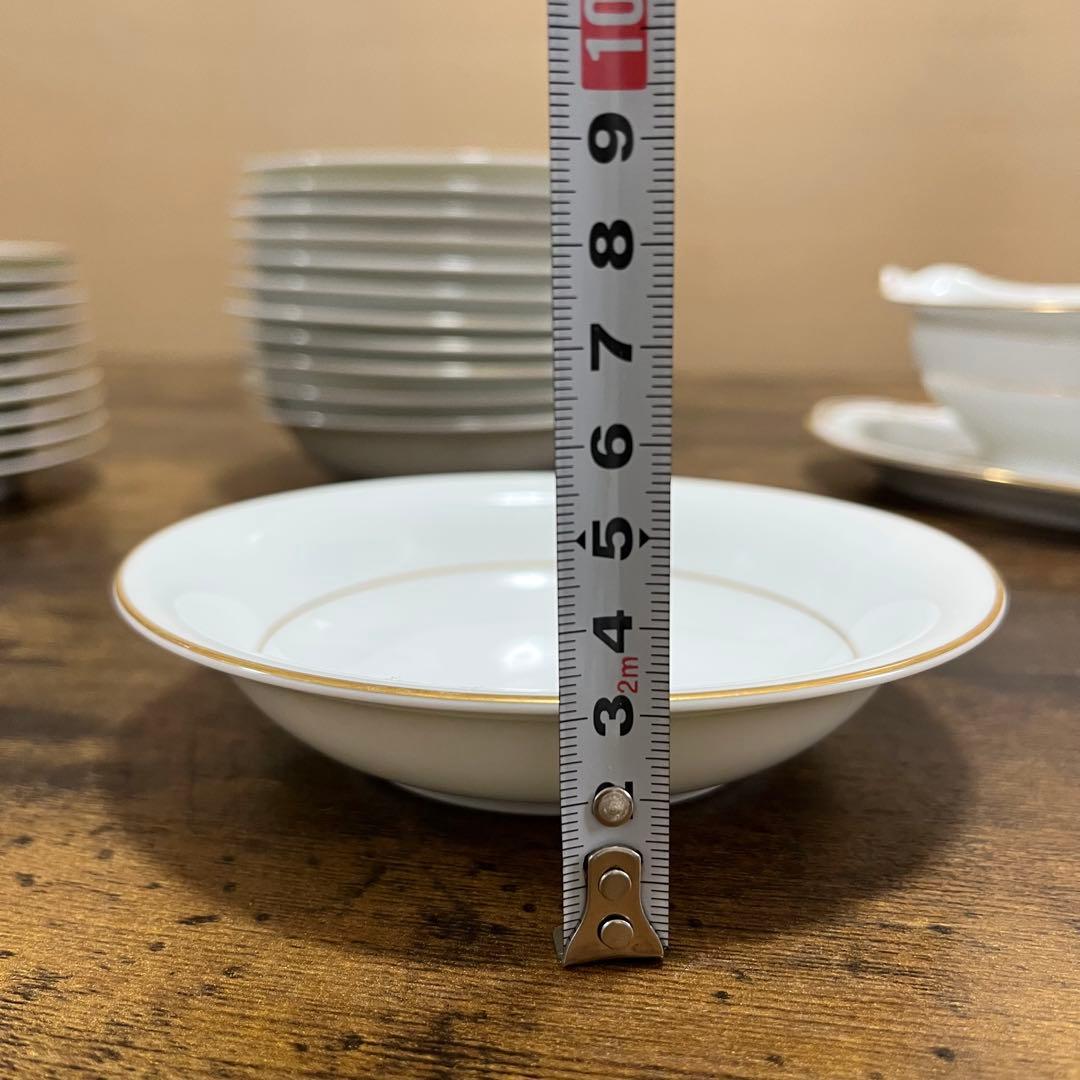 【未使用】Noritake ホワイト ゴールドライン 食器セット　48皿