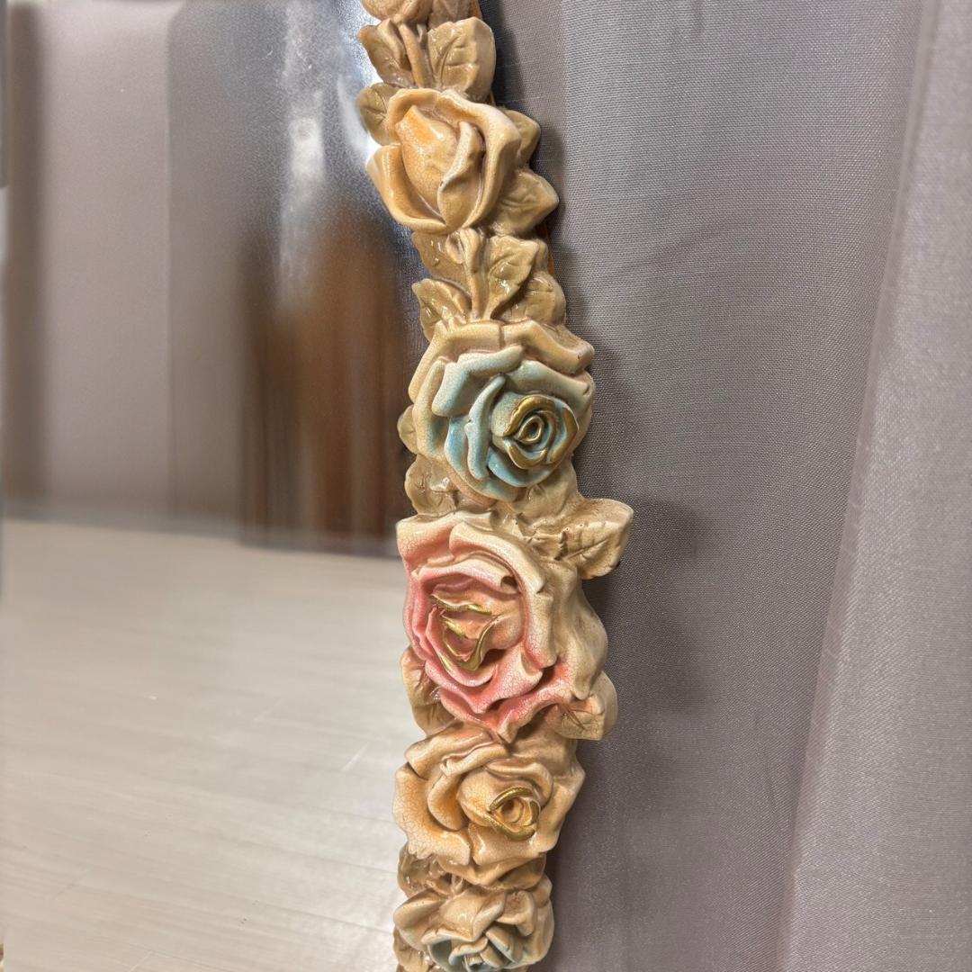 アンティーク　ロココ調　姿見　ミラー　高さ約83㎝